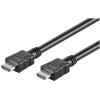 CAVO HDMI GOOBAY 58442 ALTA VELOCITA' CON ETHERNET CONNETTORE 1 HDMI MASCHIO  - CONNETTORE 1 HDMI MASCHIO 3.0 m NERO